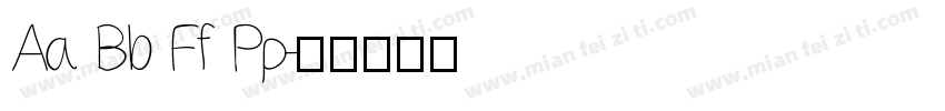 Aa Bb Ff Pp字体转换